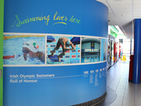 Wall graphics for National Aquatic Centre, Dublin, Ireland